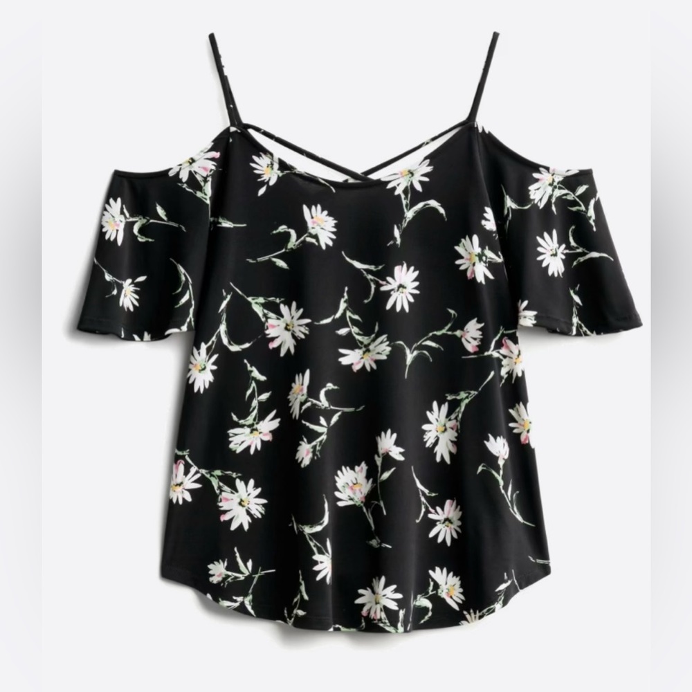 Valette Back Detail Cold Shoulder Knit Top